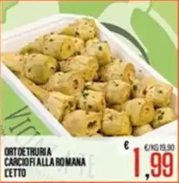 Supermercati EffePiù Ortoetruria carciofi alla romana offerta