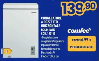 Congelatore a pozzetto orizzontale Comfee