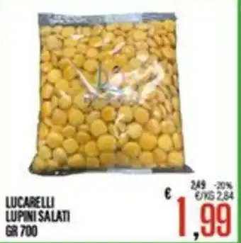 Supermercati EffePiù LUCARELLI LUPINI SALATI offerta