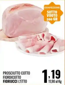 Gecop Prosciutto Cotto Fiordicotto Fiorucci offerta