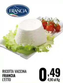 Gecop Ricotta vaccina Francia offerta