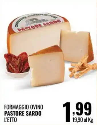 FORMAGGIO OVINO PASTORE SARDO L'ETTO