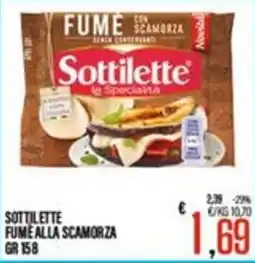 Supermercati EffePiù Sottilette Fume alla Scamorza offerta