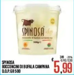 Supermercati EffePiù SPINOSA BOCCONCINI DI BUFALA CAMPANA offerta