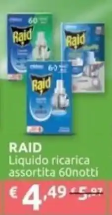 PiùMe Raid Liquido ricarica offerta