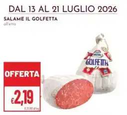 Pan Salame il Golfetta offerta