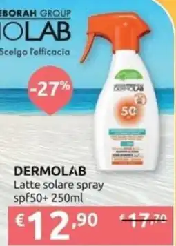 PiùMe DERMOLAB Latte solare spray offerta