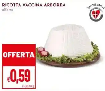 Pan Ricotta Vaccina Arborea all'etto offerta
