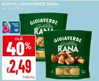Pan Ravioli Gioiaverde Rana offerta