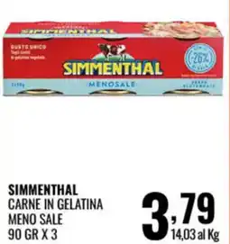 Gecop SIMMENTHAL CARNE IN GELATINA MENO SALE offerta
