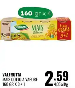 Gecop Valfrutta Mais Cotto a Vapore offerta