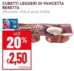 Pan Cubetti leggeri di pancetta Beretta offerta