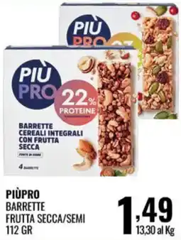 Gecop PIÙPRO BARRETTE FRUTTA SECCA/SEMI offerta