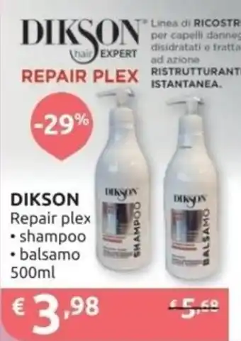 PiùMe DIKSON Repair plex offerta