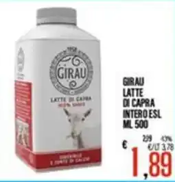 Supermercati EffePiù GIRAU LATTE DI CAPRA offerta