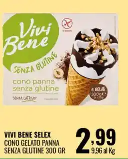 Gecop Vivi Bene cono panna senza glutine offerta