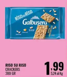 Gecop Riso su Riso Galbusera Crackers offerta