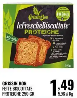 Gecop GrissinBon leFrescheBiscottate PROTEICHE offerta