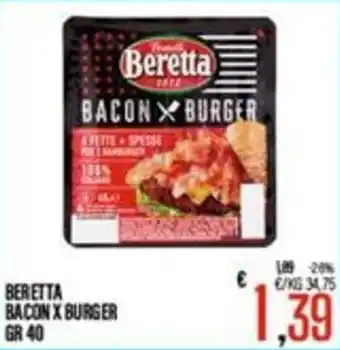 Supermercati EffePiù Beretta Bacon X Burger offerta