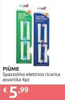 PiùMe PIÙME Spazzolino elettrico ricarica offerta