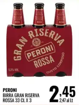 Gecop PERONI BIRRA GRAN RISERVA ROSSA offerta