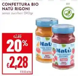 Pan Confettura bio Natù Rigoni offerta