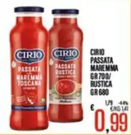 Supermercati EffePiù Passata Rustica Cirio offerta