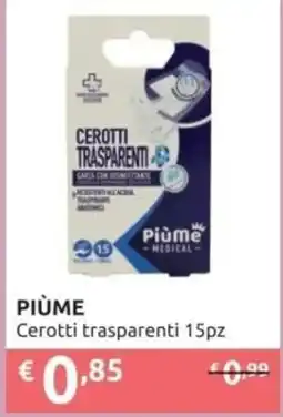 PiùMe PIÙME Cerotti trasparenti offerta