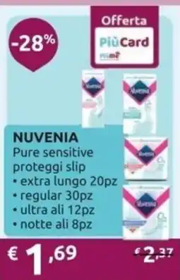 PiùMe NUVENIA Pure sensitive proteggi slip offerta