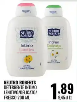 Gecop Neutro Roberts Detergente Intimo Lenitivo/Delicato/Fresco offerta