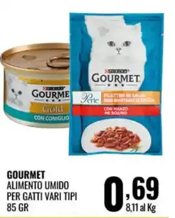 Gecop GOURMET ALIMENTO UMIDO PER GATTI VARI TIPI offerta
