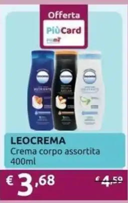 PiùMe LEOCREMA Crema corpo assortita offerta