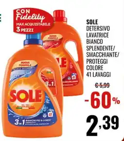 Gecop Sole Detersivo Lavatrice Bianco Splendente/Smacchiante/Proteggi Colore offerta
