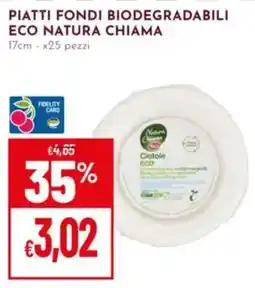 Pan Piatti Fondi Biodegradabili Eco Natura Chiama offerta