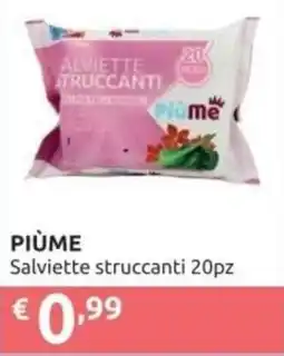 PiùMe PIÙME Salviette struccanti offerta