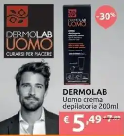 PiùMe DERMOLAB Uomo crema depilatoria offerta