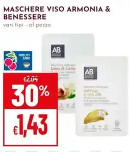 Pan MASCHERE VISO ARMONIA & BENESSERE offerta