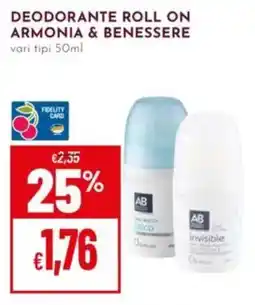 Pan Deodorante Roll On Armonia & Benessere offerta