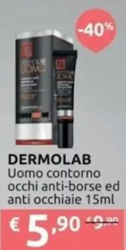 PiùMe DERMOLAB Uomo contorno occhi anti-borse ed anti occhiaie offerta