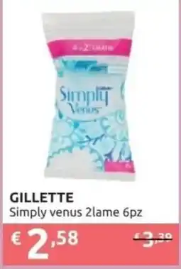PiùMe GILLETTE Simply venus 2lame offerta