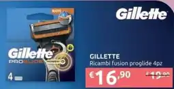 PiùMe Gillette Ricambi fusion proglide offerta