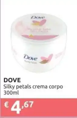 PiùMe DOVE Silky petals crema corpo offerta
