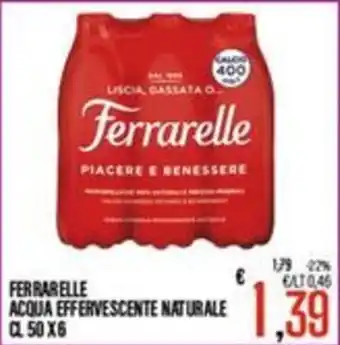 Supermercati EffePiù Ferrarelle Acqua Effervescente Naturale offerta