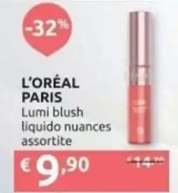 PiùMe L'ORÉAL PARIS Lumi blush liquido nuances assortite offerta
