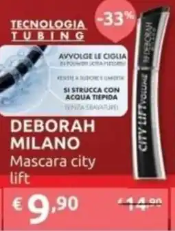 PiùMe DEBORAH MILANO Mascara city lift offerta