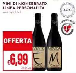 Pan Vini di Monserrato Linea Personalità offerta