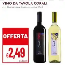 Pan Vino da tavola Corali offerta