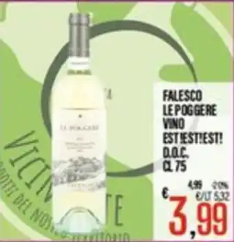 Supermercati EffePiù Falesco Le Poggere Vino offerta