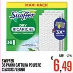 Supermercati EffePiù Swiffer panni cattura polvere classici/legno offerta