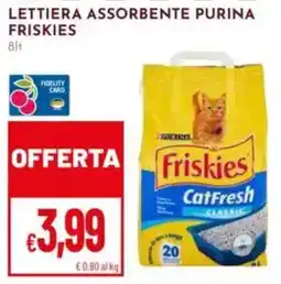 Pan Lettiera assorbente Purina Friskies offerta